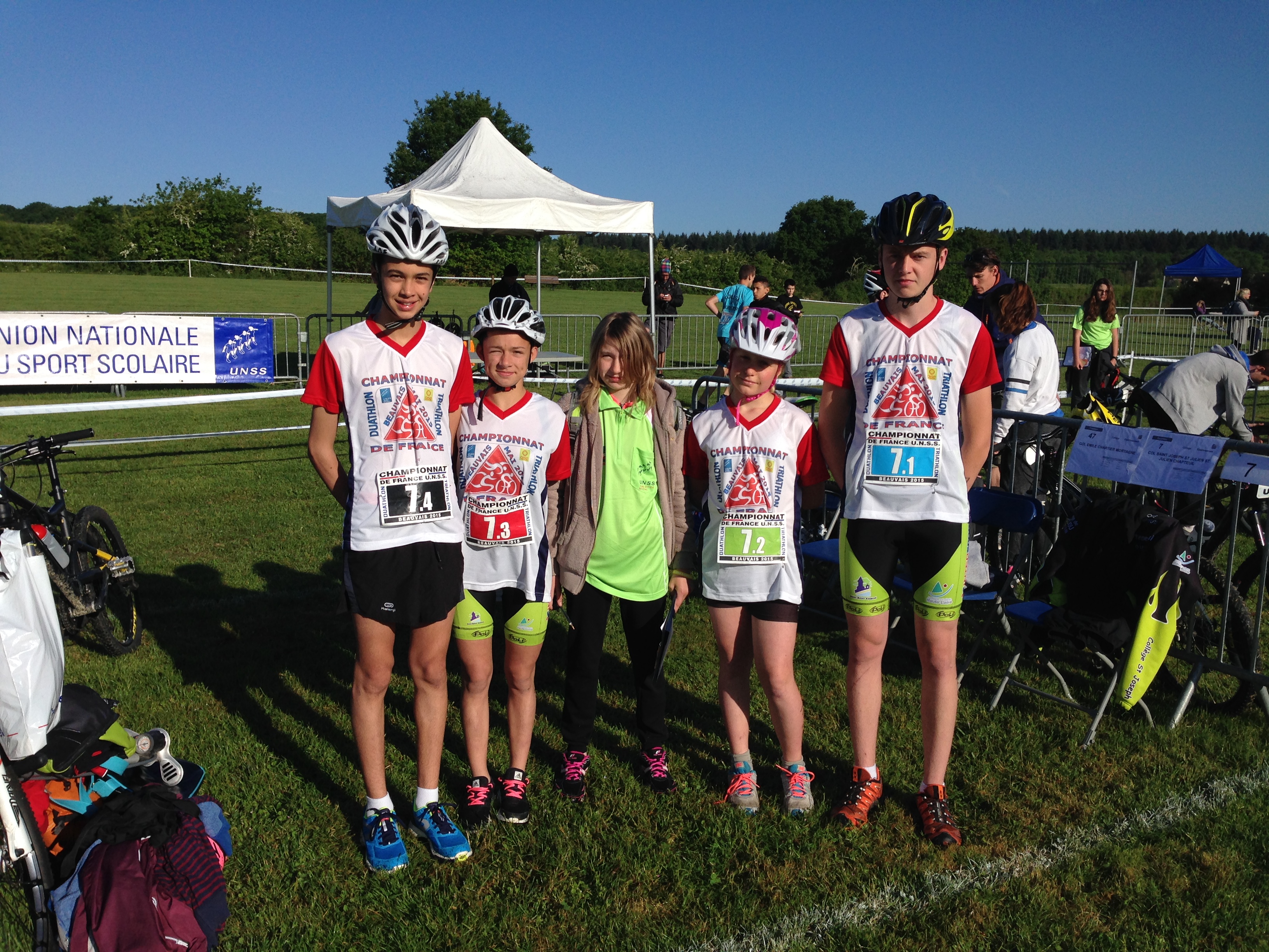 Bonne prestation des élèves du collège St Joseph aux Championnats de France Duathlon et VTT